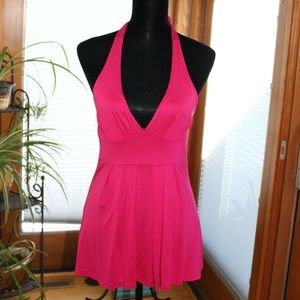 Voices Halter Top Hot Pink NWT Sz Medium Juniors